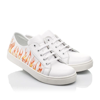 Кеды (боковая молния) Woopy Fashion 26 белый (5202)