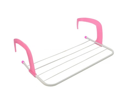 Сушка для белья навесная Stenson TL00143-M-pink розовая 3961056