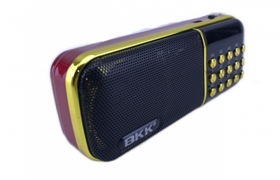Радиоприемник USB/MP3 B851 портативный черный с красным
