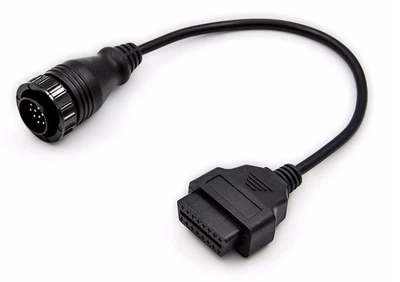 Переходник для сканера Benz, Sprinter, VW OBD2 14 pin внутри 3 pin для ELM327 (607703062) Черный