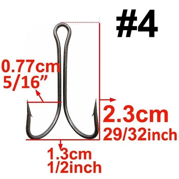 Двойной крючок FOX Double Hook #4 (HiCarbon) черный (1шт)