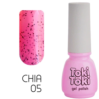 Гель-лак з крихтою Toki Toki Chia №05, 5 мл