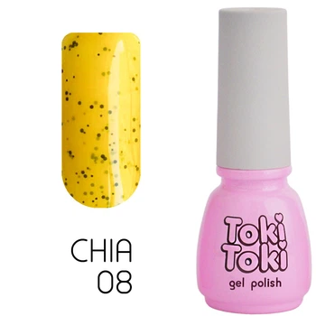 Гель-лак з крихтою Toki Toki Chia №08, 5 мл