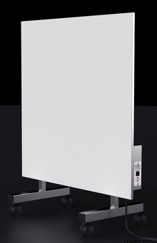 Керамический обогреватель Smart Install 370 Вт белый с терморегулятором и ножками в корпусе из нержавеющей стали инфракрасная электрическая панель 60х60см