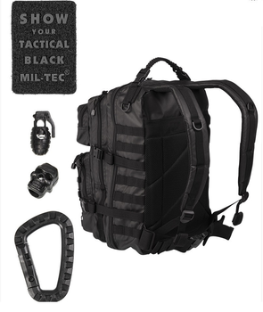 Рюкзак тактичний Mil-Tec US ASSAULT PACK LG TACTICAL 36l Black
