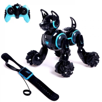 Интерактивная робот-собака Syrcar Stunt Dog 666-800A Черная