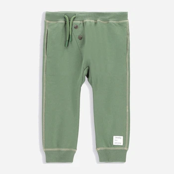 Дитячі спортивні штани-джогери для хлопчика Coccodrillo College Newborn ZC2120103CON 74 см Хакі (5904706029066)