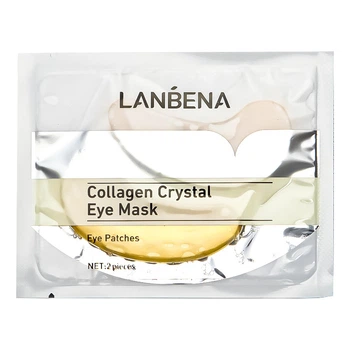 Гидрогелевые патчи под глаза LANBENA Collagen Crystal Eye Mask 6 г Gold разглаживание морщин