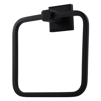 Тримач-кільце для рушників TOPAZ TKB 9913-BL 000021245 145мм прямокутний металевий чорний