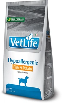 Сухий лікувальний корм для собак Farmina Vet Life Hypoallergenic Fish & Potato 2 кг (при харчовій алергії)