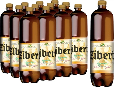 Упаковка пива Zibert світле фільтроване 4.4% 1.25 л х 12 шт. (9865060007182)