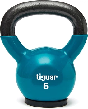 Kettlebell z powłoką winylową Tiguar 6 kg Morska fala (TI-KB0006)