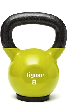 Kettlebell z powłoką winylową Tiguar 8 kg Oliwkowy (TI-KB0008)