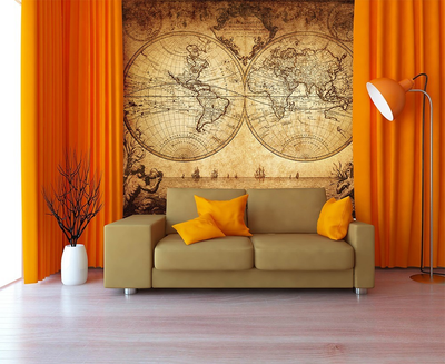 Фотошпалери AdaWall MONETA 315х280см POSTER M902-3 | карти