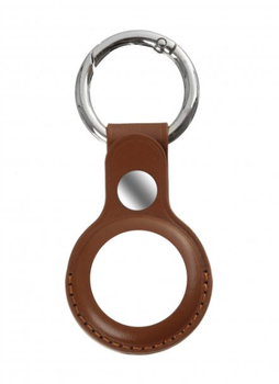 Чехол-брелок ARM для AirTag Leather Ring Brown (KG-4548)