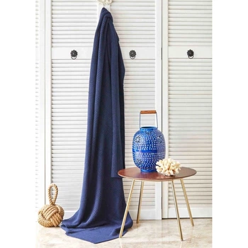 Плед трикотажний Nautica Home Spello lacivert синій 130*170 (svt-2000022285933)