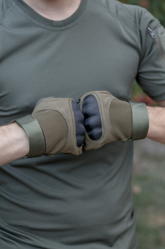 Тактичні рукавиці Bezet SMART Touch закриті повнопалі M Зелені