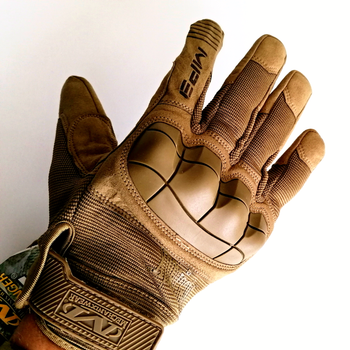 Тактичні сенсорні рукавички порожнисті Mechanix M-Pact Пісок XL (E-0011-3)