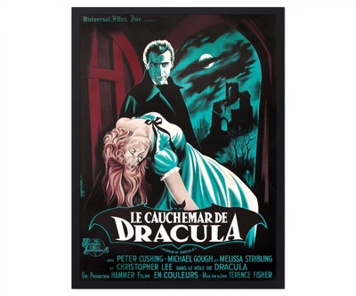 Постер CP Le Cauchemar de Dracula 1958, Вінтаж 64х86 см (240)
