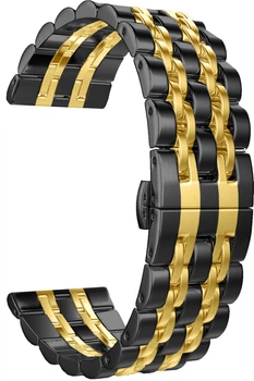 Металлический Браслет Spinye Line (20 мм) Black Gold (28076-02)