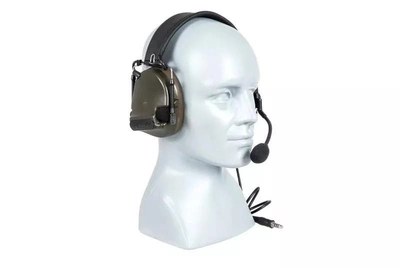 Навушники активні з комунікатором Z-Tactical Com III Headset Olive Drab