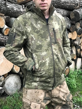 Тактическая куртка Softshell Combat XL камуфляж