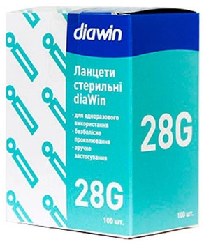 Ланцети Diawin 28G  (100 шт)