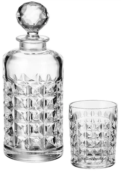 Набір для віскі Bohemia Diamond 7 пр богемське скло Чехія (99999/9/99T41/246)