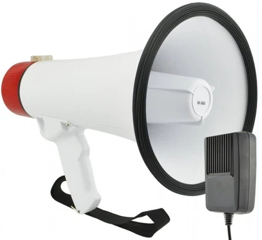 Громкоговоритель рупор усилитель голоса с микрофоном Megaphone ER - 55 Красный