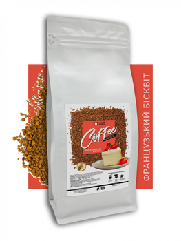 Кофе растворимый сублимированный Leadercoffee Ukraine Французский бисквит 500 г