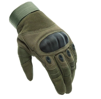 Перчатки тактические Primo Carbon полнопалые, сенсорные, размер L - Army Green Primo зеленый|оливковый