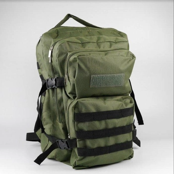 Військовий тактичний рюкзак 40 літрів чоловічий водовідштовхуючий Хакі