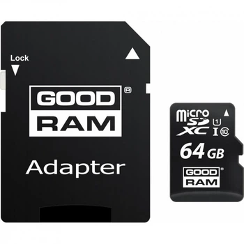 Карта памяти Goodram 64GB microSDXC Class 10 (M1AA-0640R12) (160577)