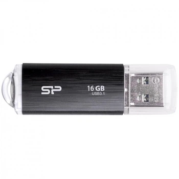 USB флеш накопичувач Silicon Power 16GB Blaze B02 Black USB 3.0 (SP016GBUF3B02V1K) (205060)