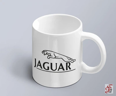 Чашка з принтом авто логотип Jaguar (02010102039)