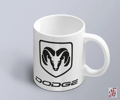 Чашка з принтом авто логотип Dodge (02010102035)