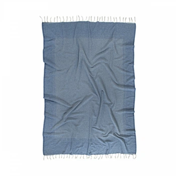 Плед накидка Barine Tan Throw denim синий 125*180 (2000022087599)