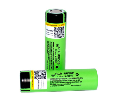 Аккумулятор 18650 Li-Ion LiitoKala Lii-34B-JT, 3400mah （3200-3400mah）, 3.7V (2.75-4.2V), Green, PVC BOX