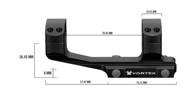 Моноблок Vortex Viper Extended Cantilever (30 мм) High Weaver/Picatinny
