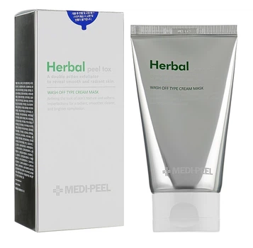 Очищаюча пілінг-маска з ефектом детоксу Medi-Peel Herbal Peel Tox Wash Off Type Cream Mask 120 мл 8809409345673