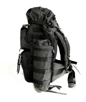 Рюкзак тактический LeRoy с боковыми карманами, цвет – черный (75л)