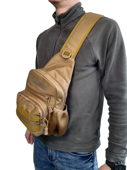 Рюкзак однолямочный - военная сумка через плечо LeRoy Tactical