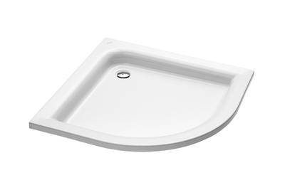 Поддон для душевой кабины KOLO Standard Plus 80x80x13.5см полукруглый акриловый без сифона белый XBN1580000