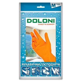 Перчатки Doloni хозяйственные, латексные, размер M арт. 4545