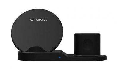 Док-станция Fast Charge 3 в 1 для беспроводной зарядки (смартфона, смарт часов, наушников в кейсе) (KG-834)