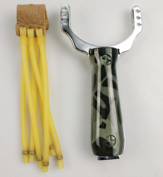 Рогатка металева для занять спортом риболовлі розваг Хакі (KG-3366)