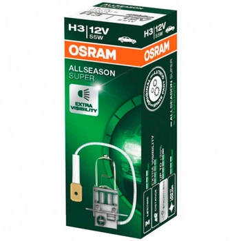 Галогенная лампа Osram H3 All Season Super 64151ALS-FS 55w PK22S
