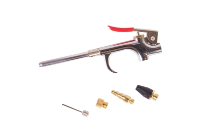 Пневмопистолет продувочный MASTERTOOL GM 6 сменных насадок, 10 бар (81-8745)