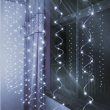 Гірлянда Xmas Водоспад 7911 160LED W-9, 2х2 м, біле світло