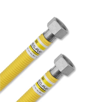 Гофрований гнучкий шланг Eco-Flex Газ/Супер 150 см гайка-гайка 1/2"